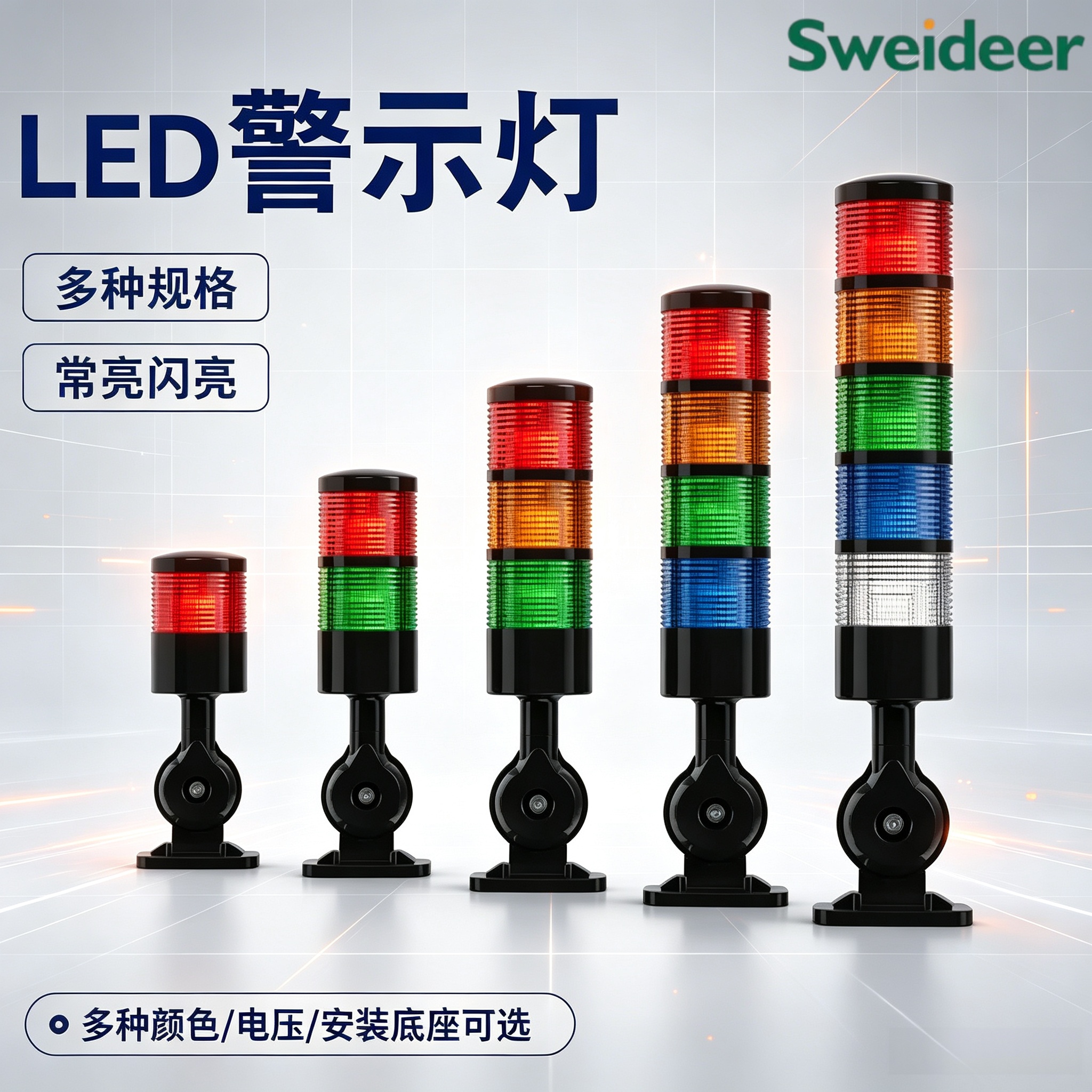 多层三色报警灯LED
